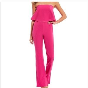 Gianni Bini Pink Strapless Jumpsuit